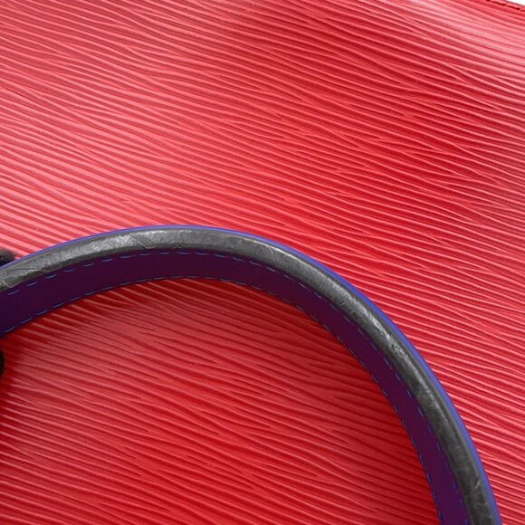 LOUIS VUITTON Neonoe Epi Leather Coquelicot/Blue M54365 - Picture 13 of 14